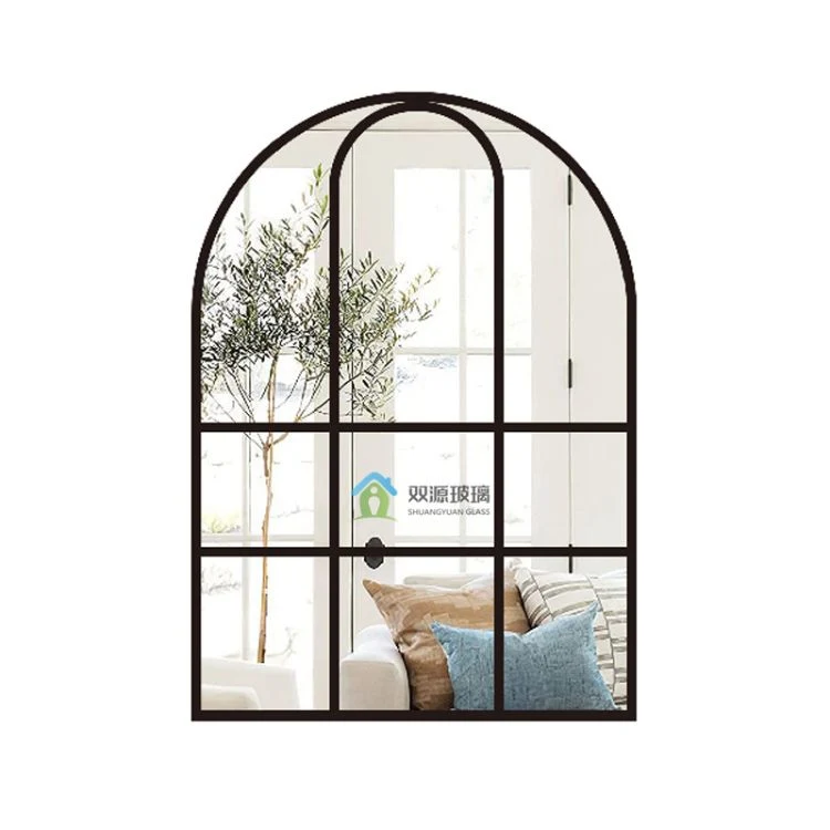 Wholesale Antique French Windowpane Shape Iron Wall Mirror Big Size Rectangular Wall Mirror Decorative Mirrors