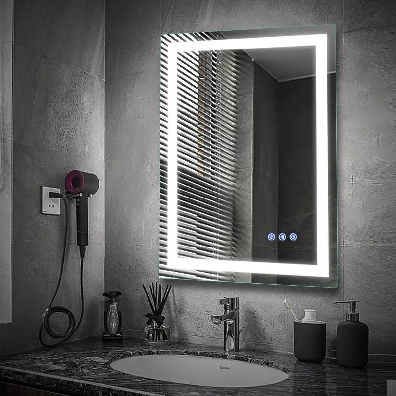 Luxury Intelligent Design LED Light Bluetooth Antifogging Bathroom Mirror