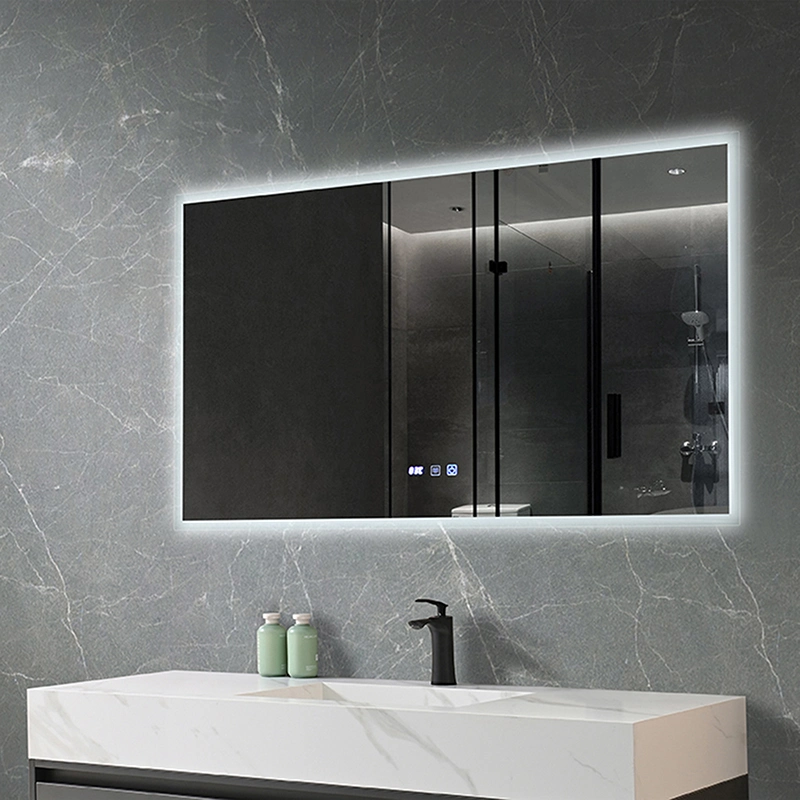 Rectangular Frameless Floor Mirrors Full Body Length Large Size LED Mirror Bedroom Dressing Mirror Design