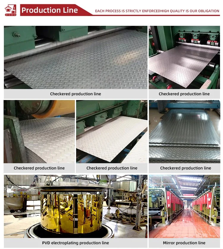 Without Middleman Hot Sales 201 1219X2438 0.6mm Stamped Checkered Steel Plate Decorative Stainless Steel for Anti Skid Floor