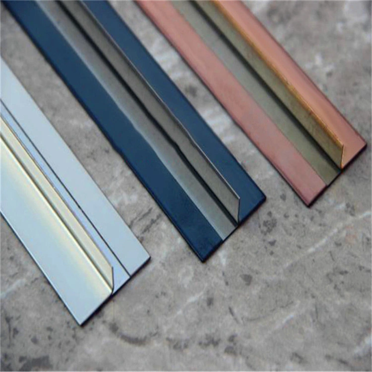 201/304/316L/430 Stainless Steel Special T-Shaped PVD Coated Floor Edge Tile Trim