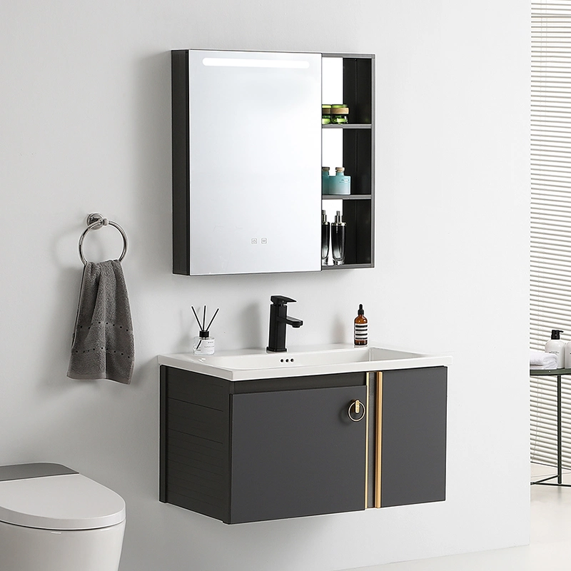 Bath Room Cabinet Set Vanity Home or Hotel Bathroom Vanity with LED Light Makeup Mirror Basin Bathroom Vanities Lighting - Buy