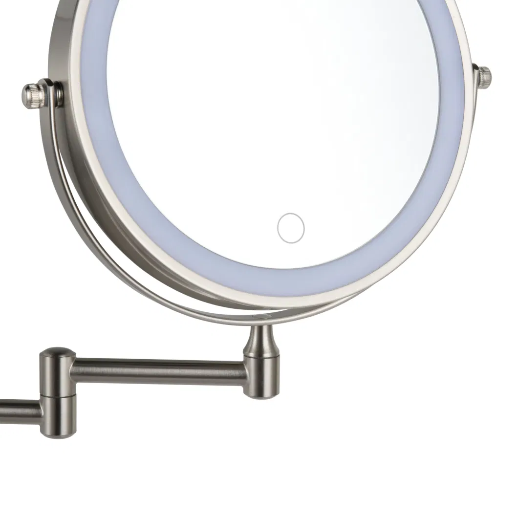 8&quot; LED Lighted Wall Mounted Makeup Mirror 3X Magnifying Vanity Light up Mirror