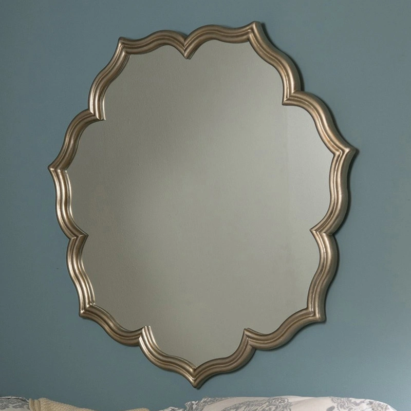 Simple Bathroom Mirror Bathroom Special-Shaped Wall-Mounted Makeup Mirror Dressing Table Mirror