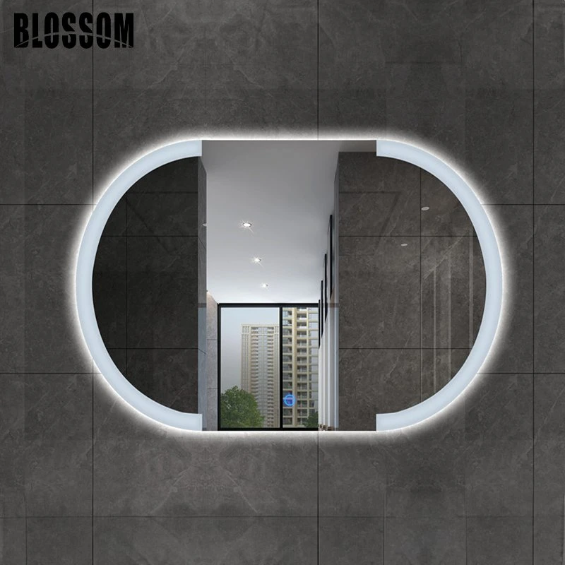 Round Wall Mounted Frameless LED Bathroom Mirror Suitable for Washroom Hotel and Home Makeup Room