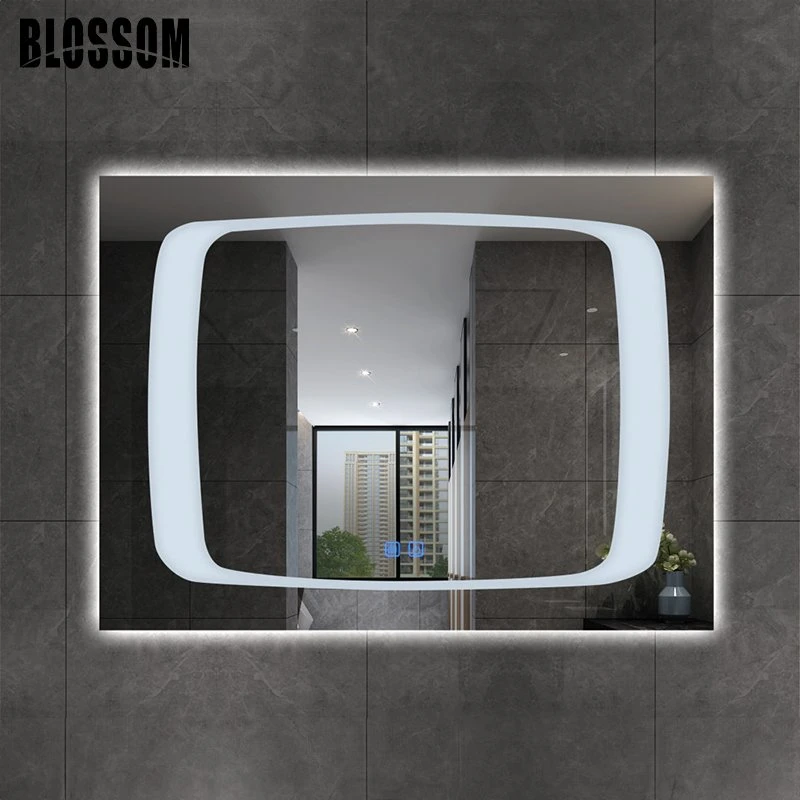 Round Wall Mounted Frameless LED Bathroom Mirror Suitable for Washroom Hotel and Home Makeup Room