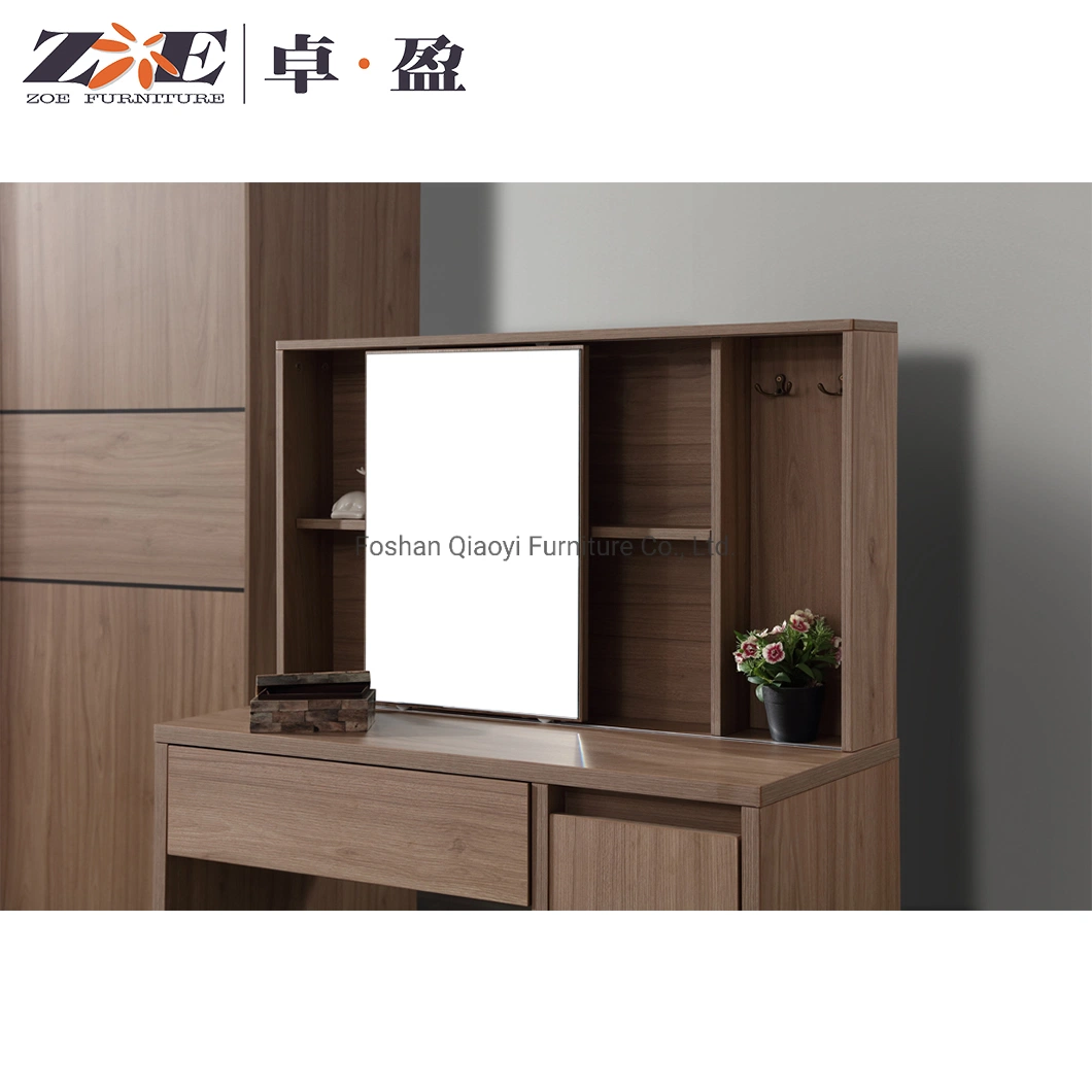 Bedroom Furniture Factory Manufacturer Supplier Wholesale Vanity Makeup Mirror with LED Lights Dressing Table Dressers