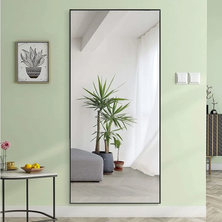 Big Metal Framed Arched Full Length Long Bathroom Floor Standing Hanging Wall Mirror Spiegel Espejo Miroir