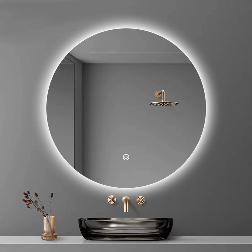 Decor Rounded Aluminum Alloy Frame Mirror Customized Full Body Square Shape Mirror Modern Style Decoration Bathroom Wall-Mounted Gym Mirror