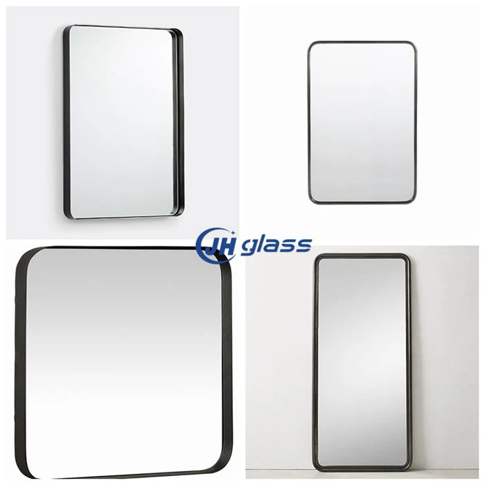 2022 European Market Round Oval Rectangle Plain Frameless Bathroom Mirror for Home Decoration