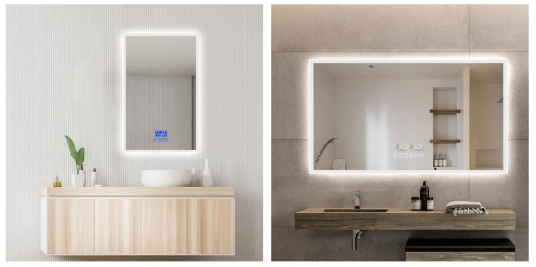 Decorative Wall Mount Hotel Shower Wash Basin Bath Bathroom LED Vanity Mirror