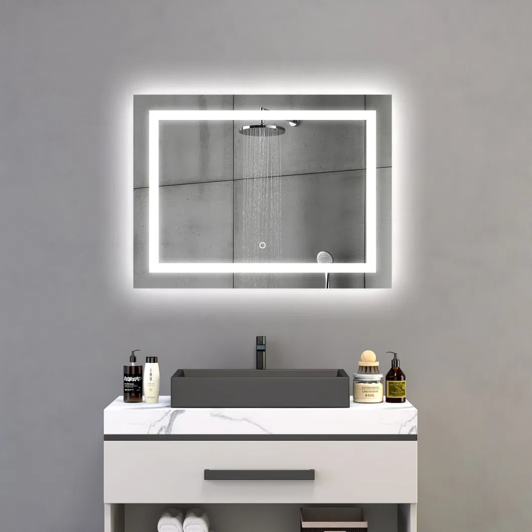 Smart Touch Screen Modern Lighted Dressing Mirror Full Length Backlit Stand up Mirror with LED Lights for Wholesale