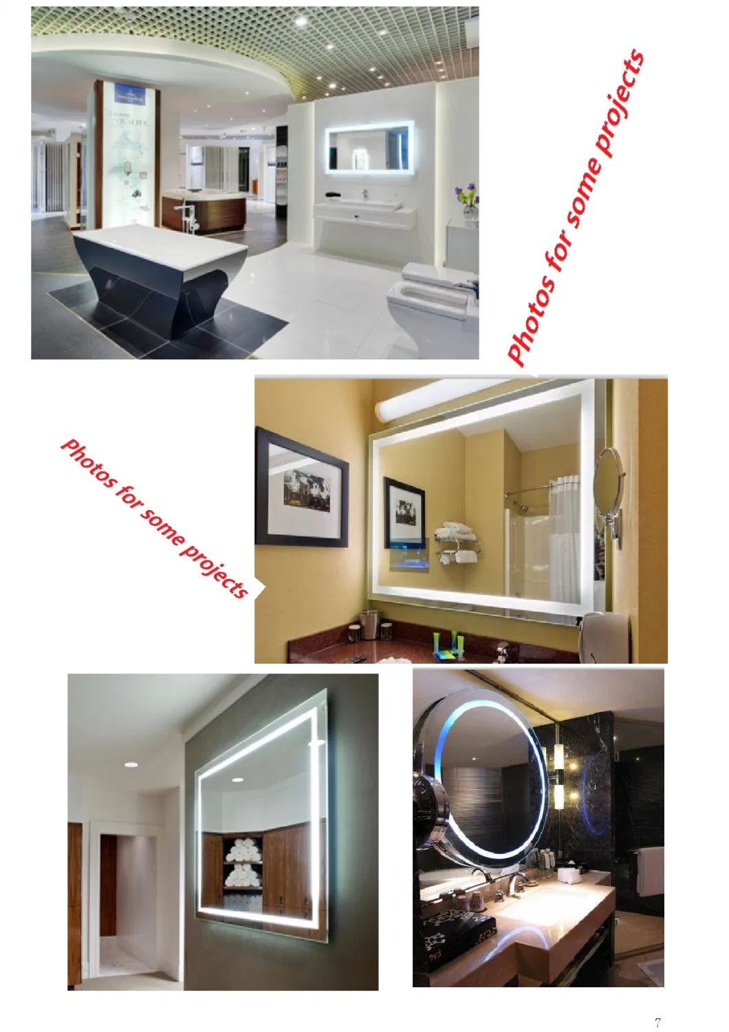 China Wholesale Bluetooth Function High Quality LED Mirror for Hotel Project Order