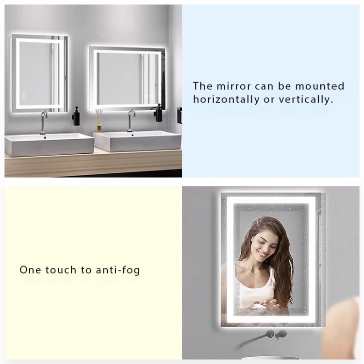 Wholesale Bathroom Smart Backlit LED Lighted Vanity Furniture Decorative Wall Mounted Glass Mirror