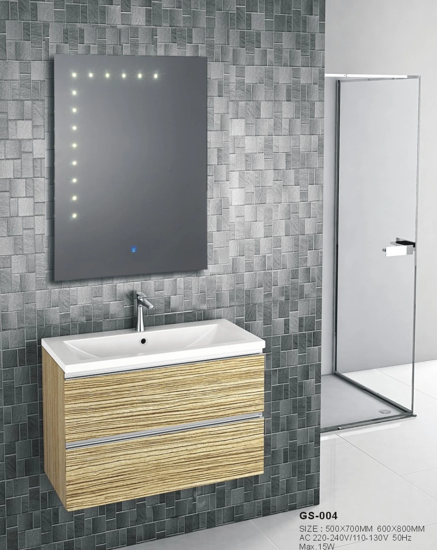 Wall Silver Illuminated Magic Dressing LED Bathroom Furniture Decorative Mirror