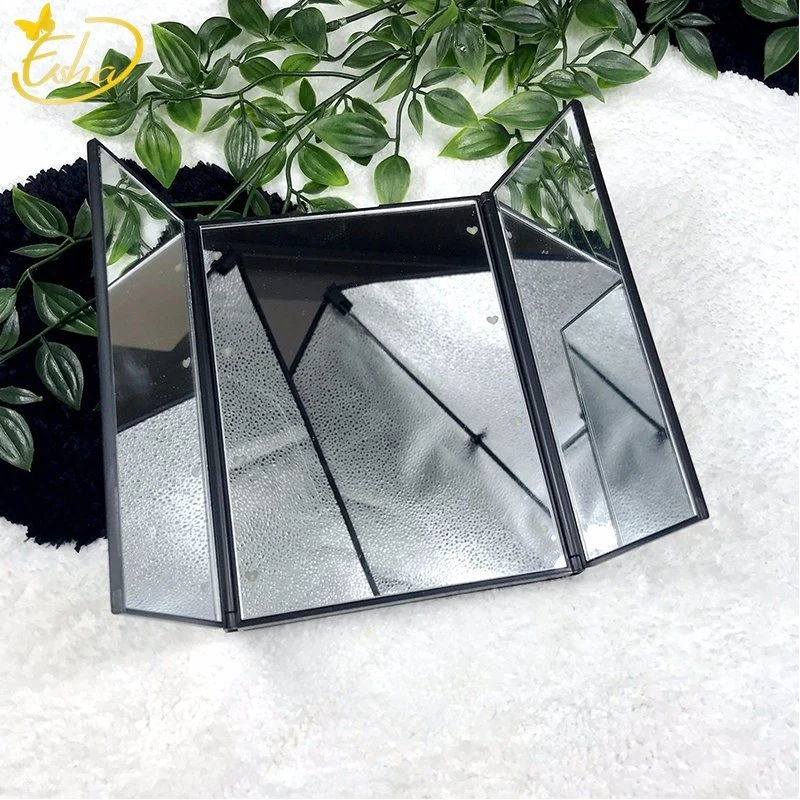 OEM Plastic Folding Desktop Makeup Cosmetic Mirror with LED Light