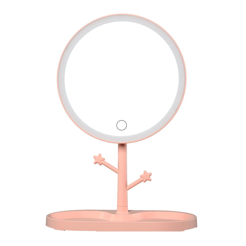 Cute Style 7inch LED Light Cosmetic Desktop Mirror