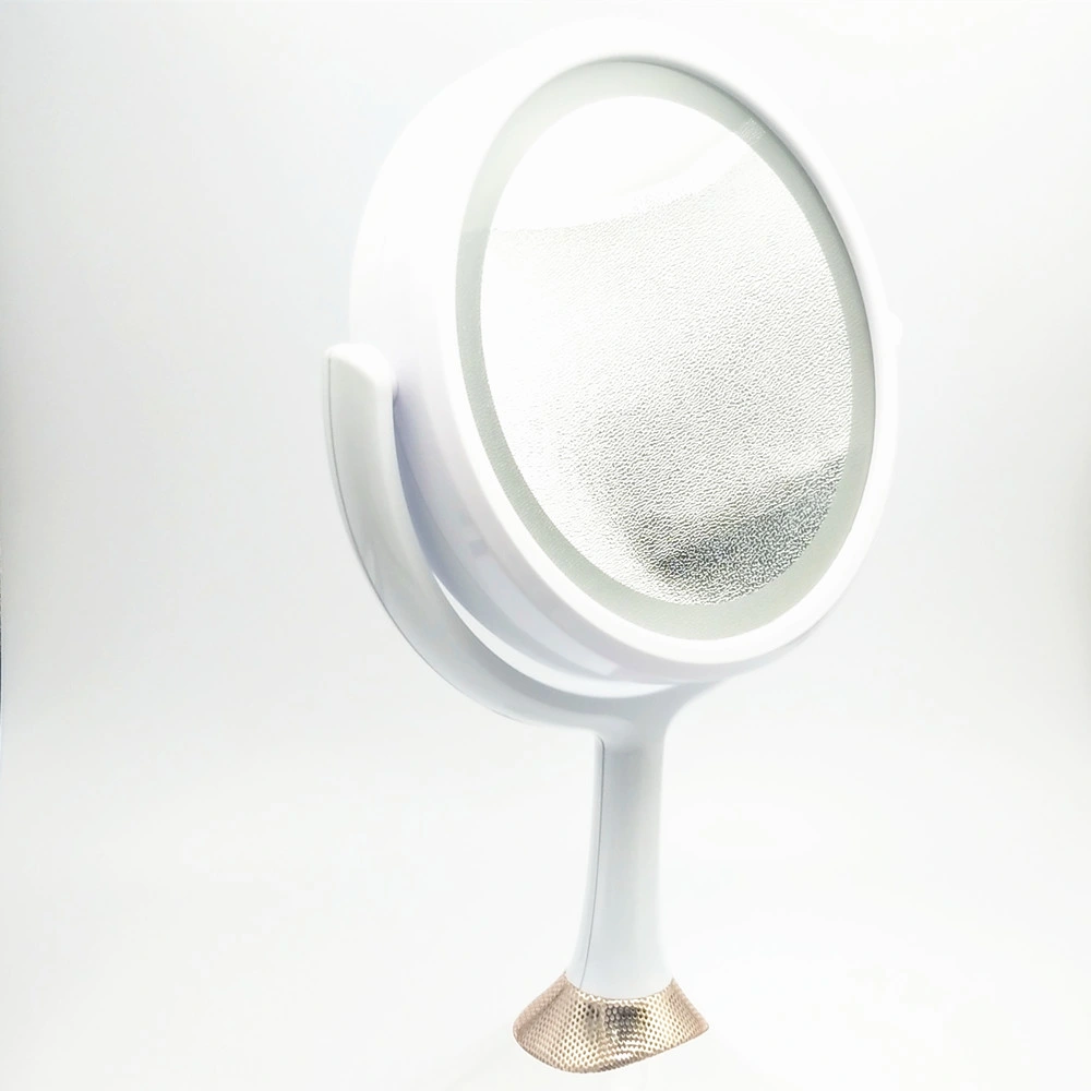 Double Sides Round! X/5X Magnifying Cosmetic Desktop LED Makeup Mirror with USB