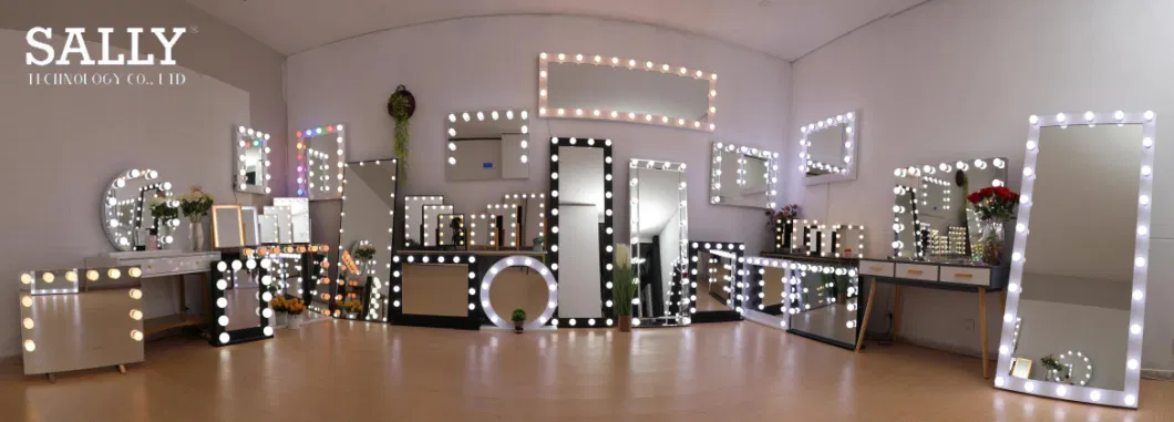 Sally Wholesale 3000-6500K Dressing Table Mirror Bathroom Mirror with Lights Hollywood Light LED Mirror