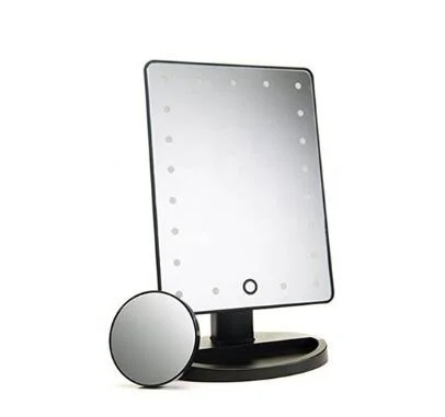 LED Plastic Adjustable Desktop Makeup Cosmetic Mirror