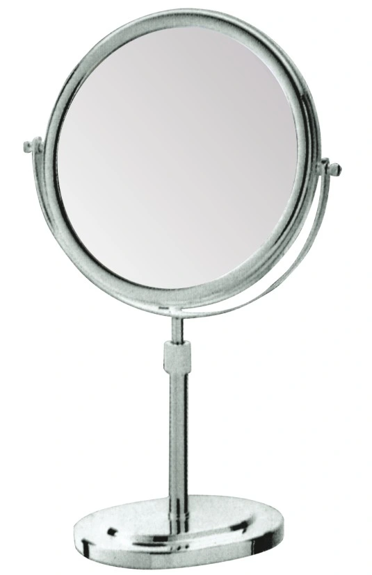 Hotel Stand Double Side 4 Times Magnifying Mirror with LED Light