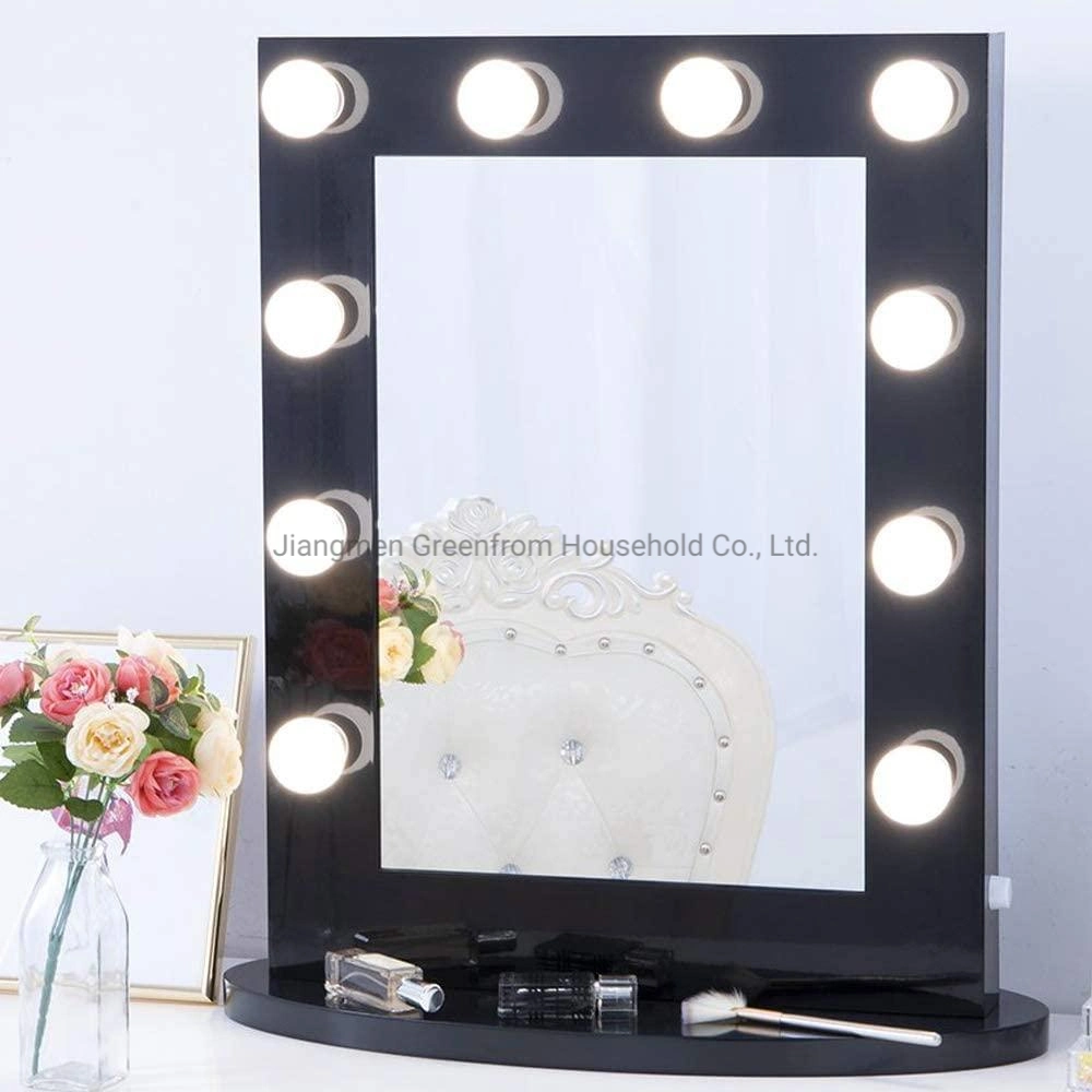 Greenform New Hollywood LED Bulbs Desktop Cosmetic Vanity Mirror for Dresser