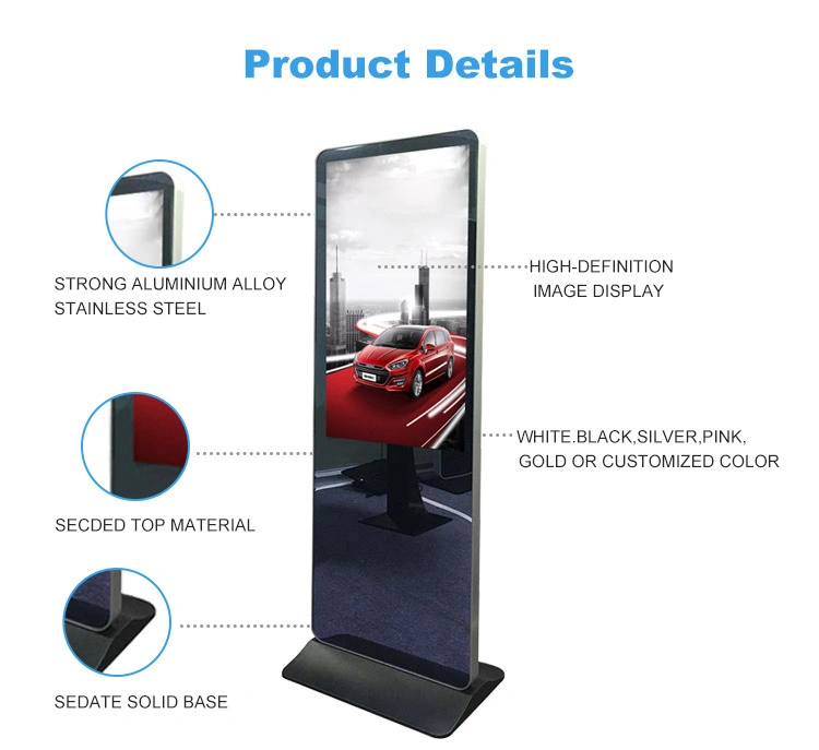 32-98 Inch Floor Standing Interactive Ad Player Network Media Video Player HD Digital Signage LCD Advertising Display Smart Magic Mirror