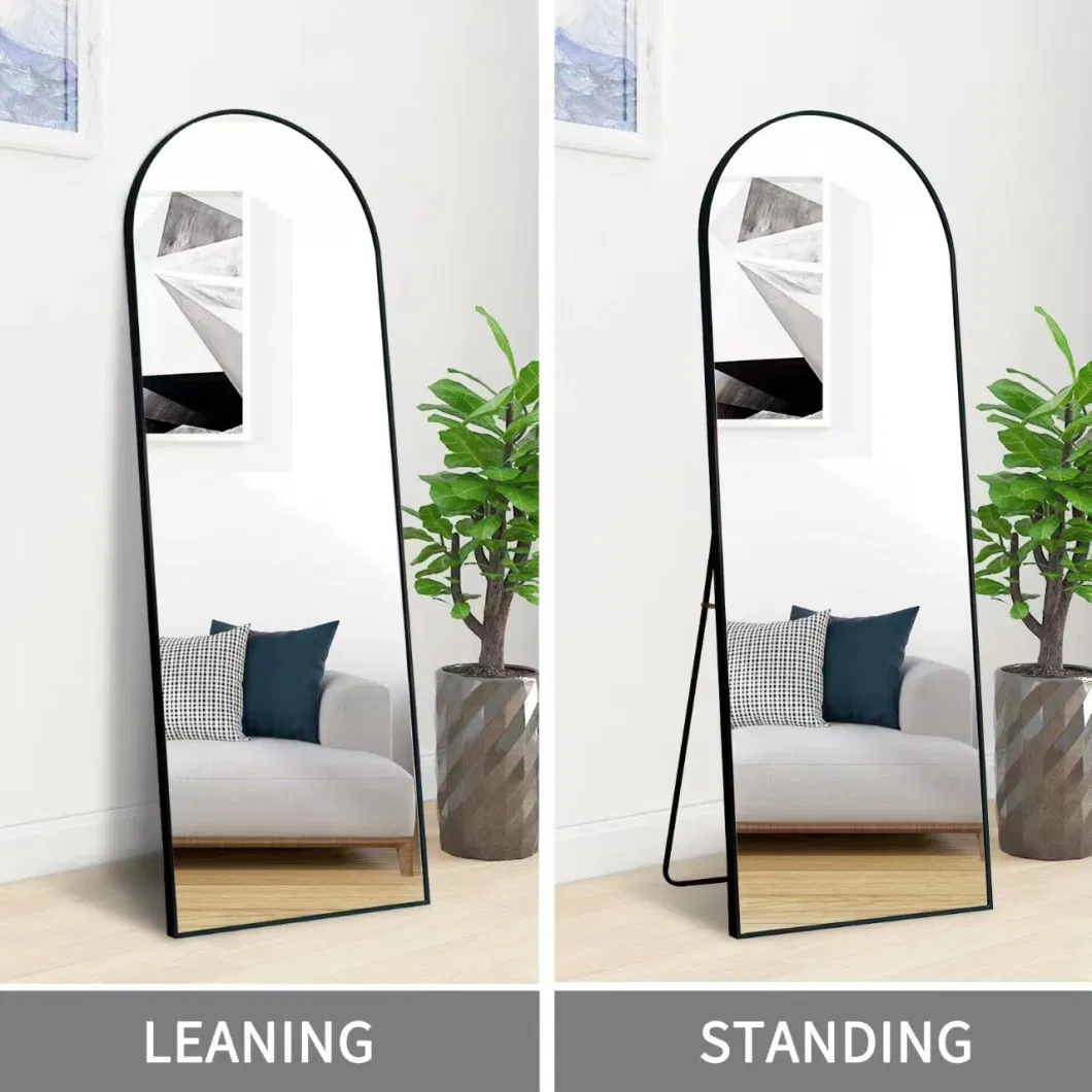 Full Length Black Standing Mirror