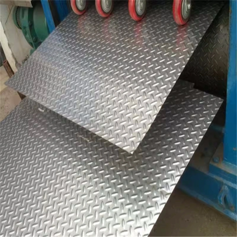 Antiskid Floor Hot Sales 304 4X8FT Stamped Checkered Decorative Stainless Steel Sheet