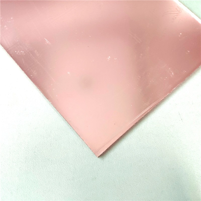 Frameless Large Wall Safety Big 4X8 3mm Rose Gold Acrylic Mirror Sheet Price for Gym