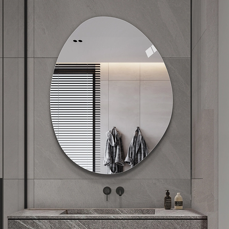 Frameless Special-Shaped Bathroom Mirror Wall-Mounted Bathroom Mirror Home Washstand Makeup Mirror Irregular Decorative Mirror