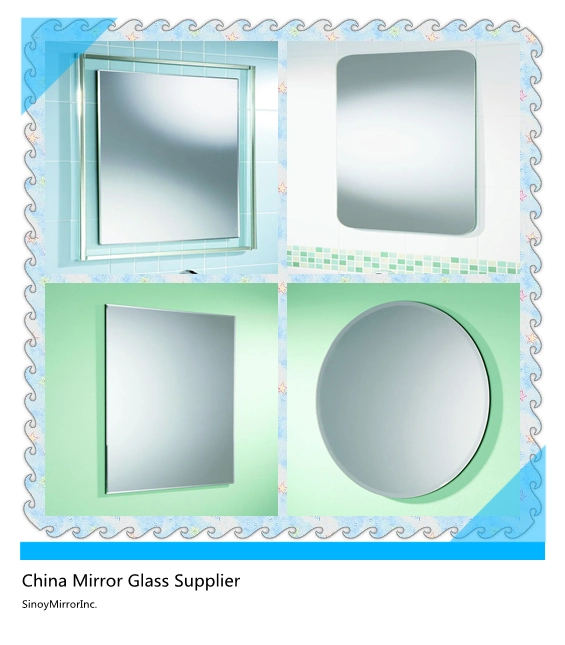 Round Frameless Mirror, Frameless Mirror for Bathroom