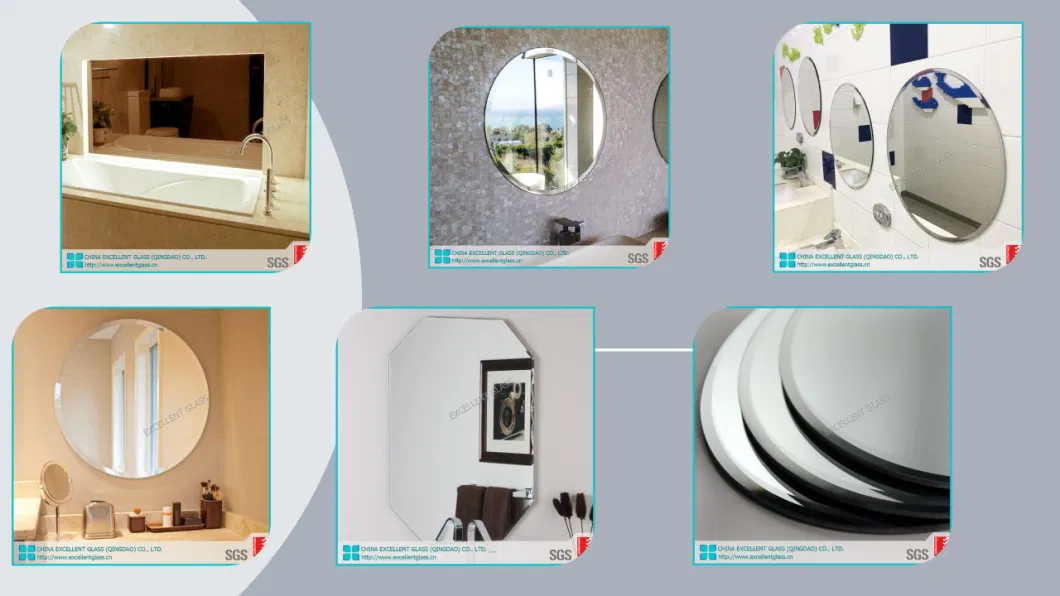 Home Decoration Frameless 3mm 4mm 5mm Round Large Wall Mirror