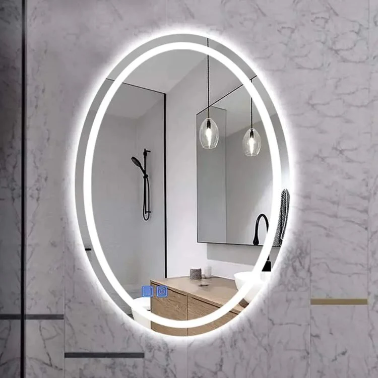 LED Smart Mirror Touch Sensor Button Bathroom Mirror