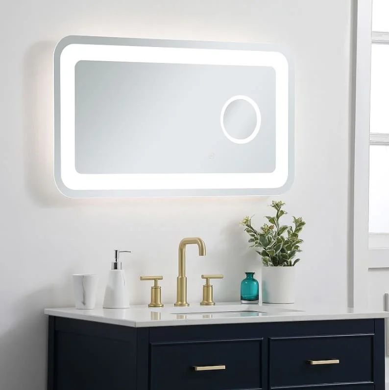 Modern Home Furniture Bathroom Accessory LED Anti-Fog Dimmable Large Wall Mirror