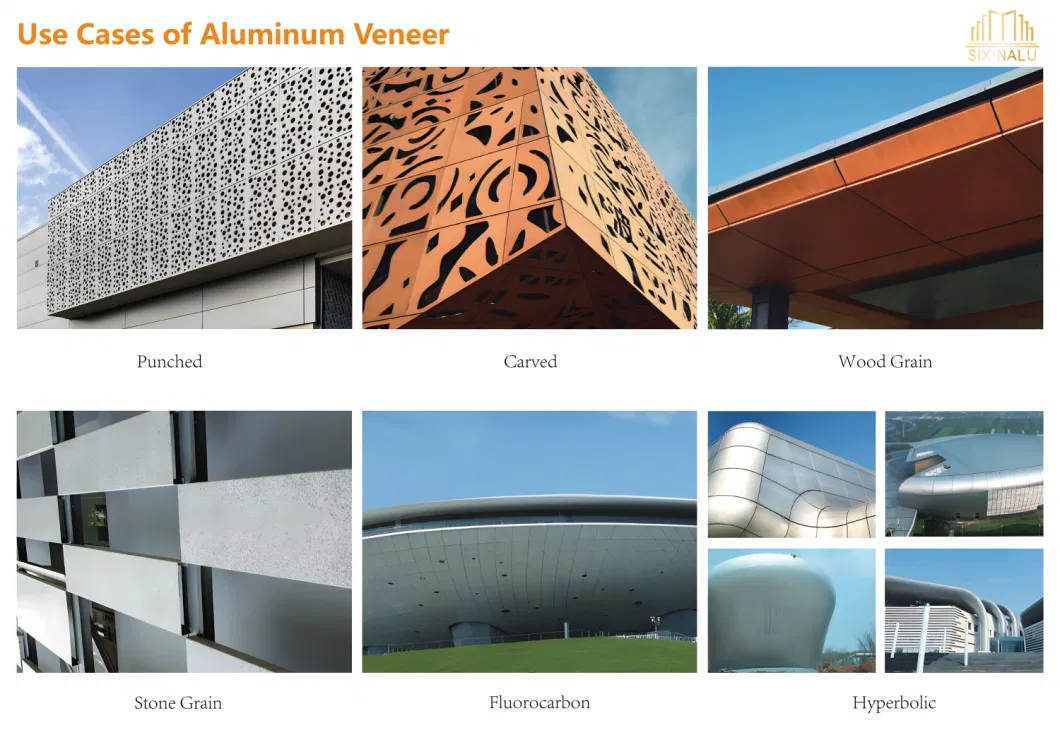 Sixinalu Aluminum Profile Decorative Panel Decoration Material Sky Aluminum Sheet Curtain Wall