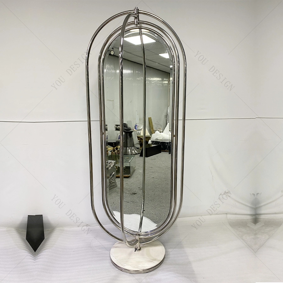 Bathroom Rotating Oval Floor Mirror Hotel Bath Room Modern Mirrors