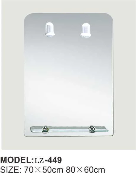 High Quality New Design with Shelf Lighted Cosmetic Bathroom Mirror