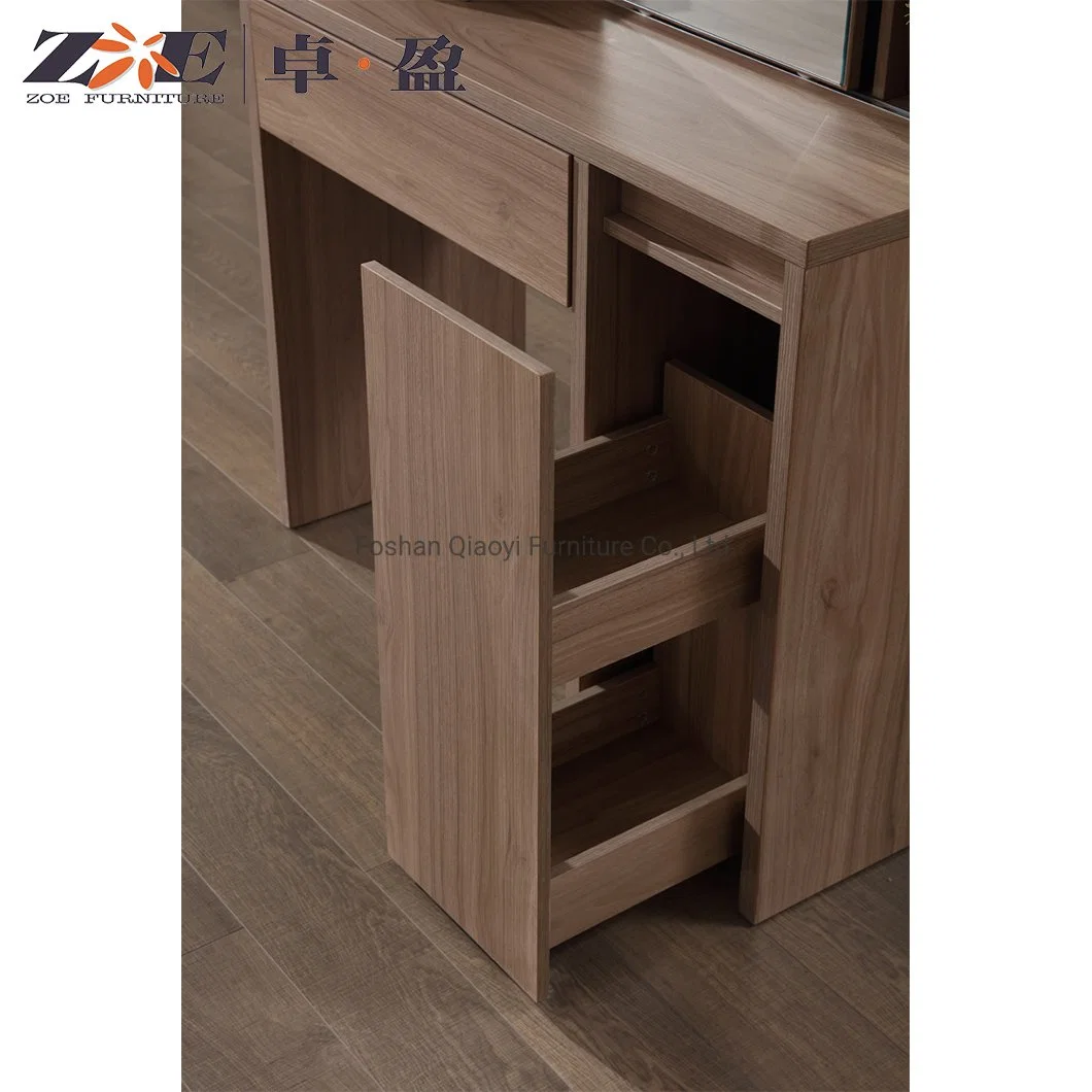 Bedroom Furniture Factory Manufacturer Supplier Wholesale Vanity Makeup Mirror with LED Lights Dressing Table Dressers