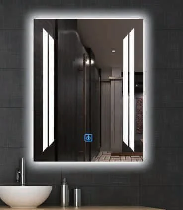 Rectangle Symmetry Bath Smart Touch LED Vanity Cosmetic Mirror