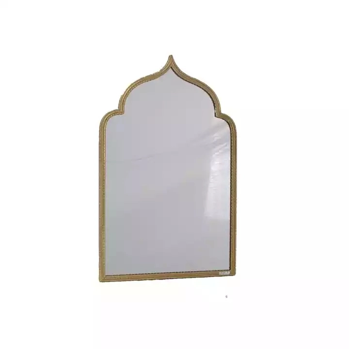 Framed Metal Arched Decorative Wall Mirror for Home Bathroom