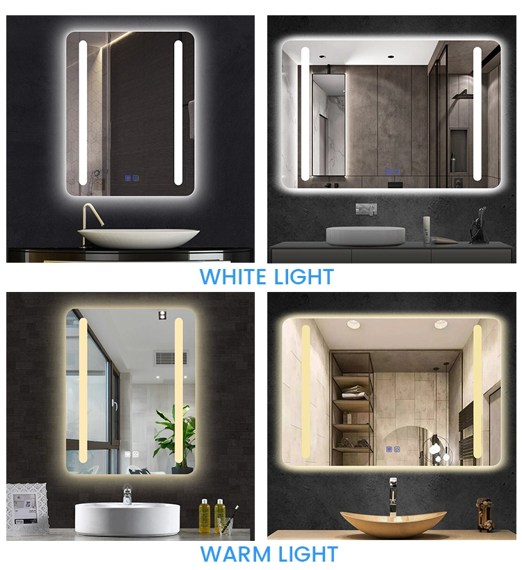 Wholesale Bathroom Wash Basin Framless LED Light Mirrors