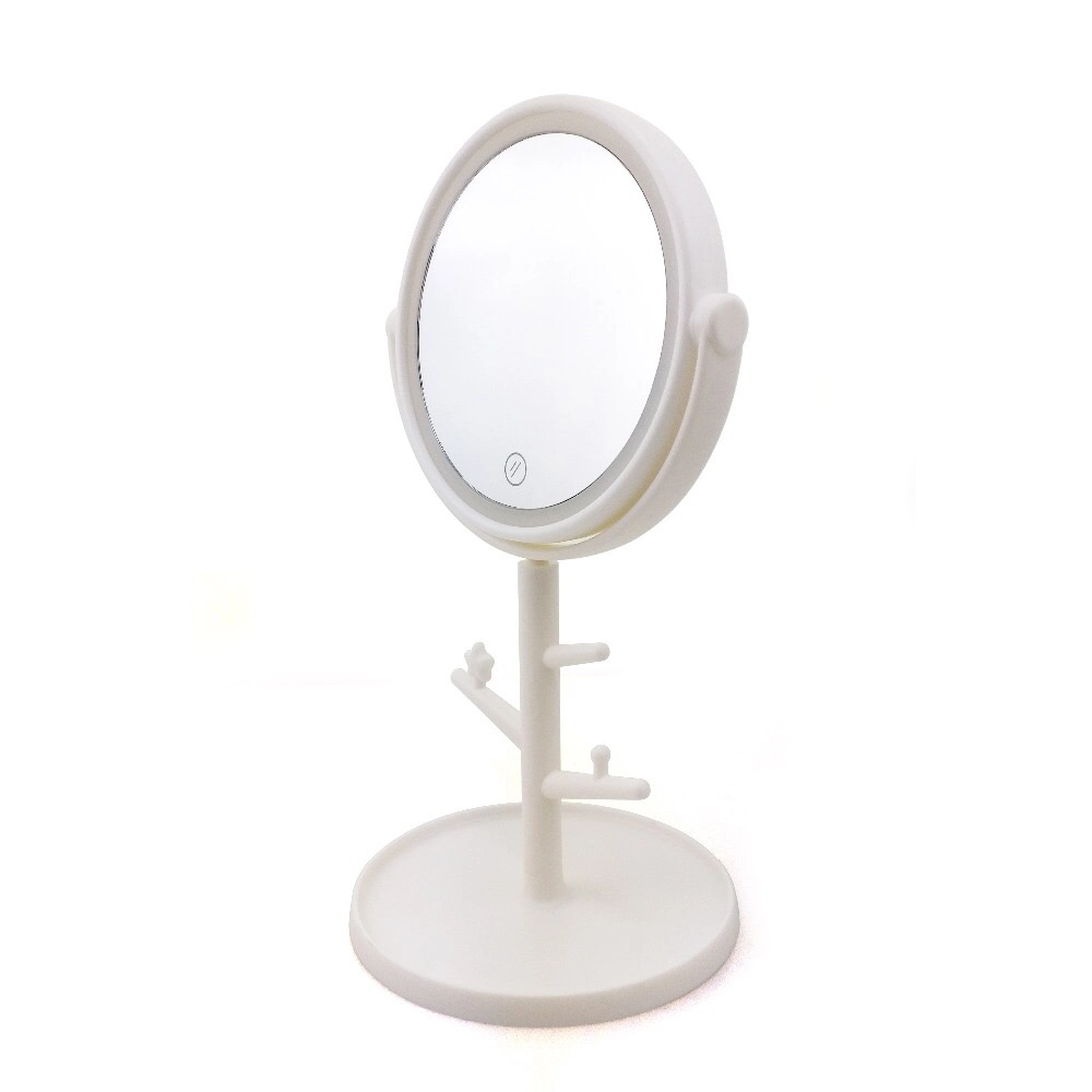 Plastic Singel Side Round LED Vanity Makeup Gifts Cosmetic Table Mirror with Lights