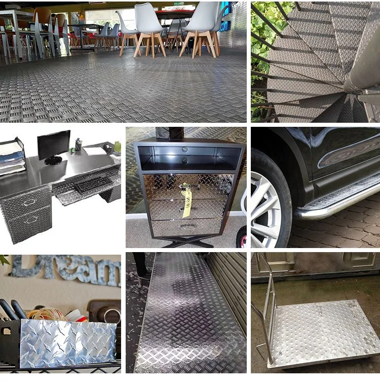 Without Middleman Hot Sales 201 1219X2438 0.6mm Stamped Checkered Steel Plate Decorative Stainless Steel for Anti Skid Floor