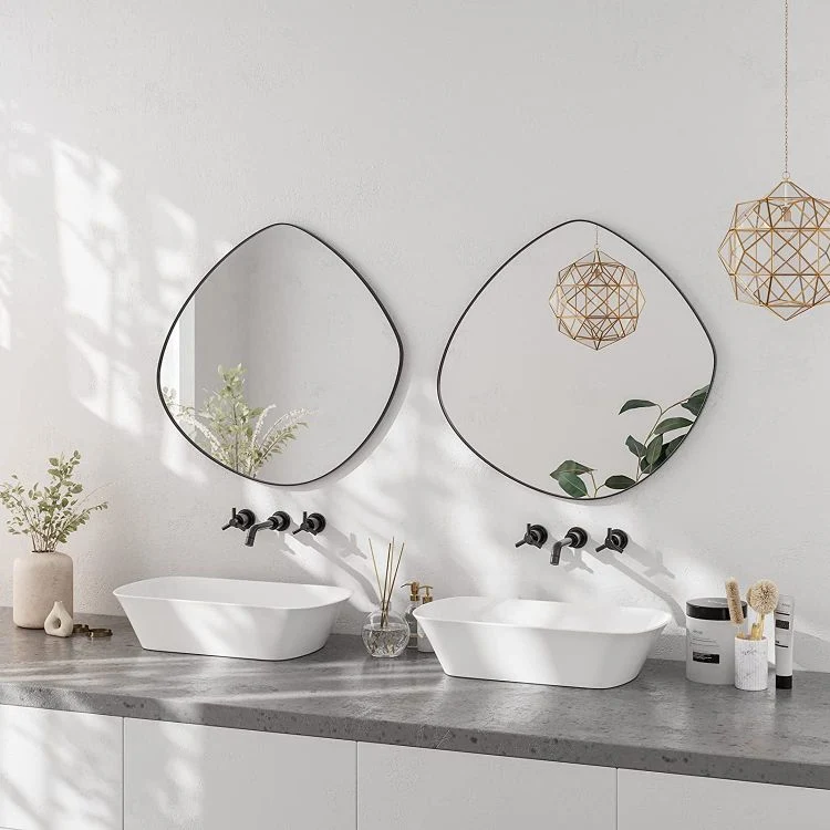 Environmental Mirror Explosion-Proof Full Body Metal Frame Wall Mirror Full Length Floor Bathroom Mirror