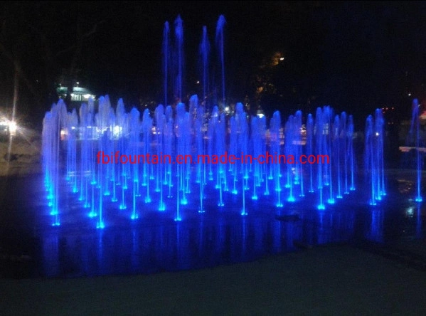 DMX 512 Lighted Outdoor Square Shape Dry Floor Fountains