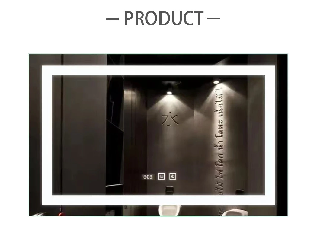 Contemporary Electronic Miroir Anti Fog LED Smart Mirror Bathroom Square Frameless Mirrors Manufacturers