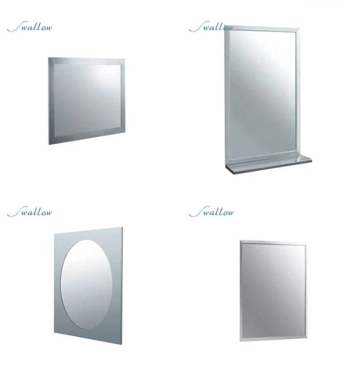 Rectangular Bathroom Mirror with Shelf Bathroom Mirror Stainless Steel Cabinet Dimister