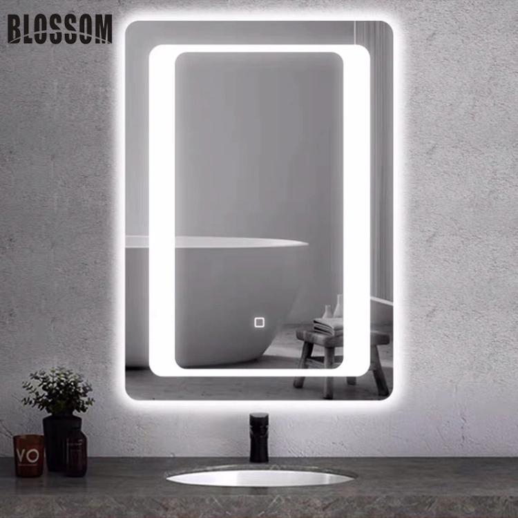 Round Wall Mounted Frameless LED Bathroom Mirror Suitable for Washroom Hotel and Home Makeup Room