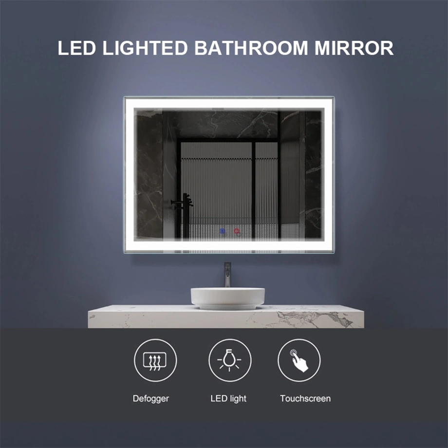 OEM Factory Supplier Private Label Wall LED Light Bath Room Decorative Wash Basin Mirror